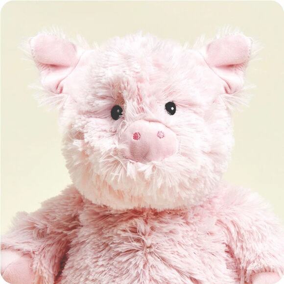 13" Warmies Plush Pig Weighted Cozy Microwavable Heat Therapy French Lavender - Picture 7 of 7